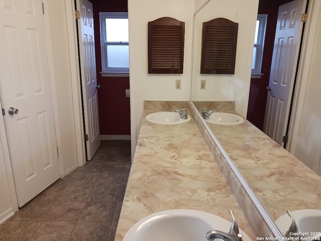 bathroom with vanity