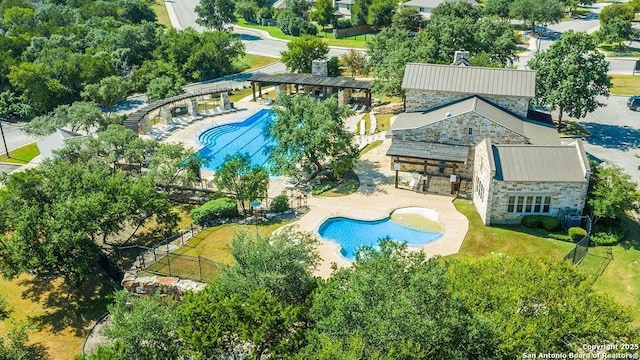 birds eye view of property