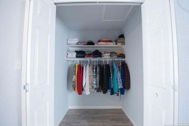 view of closet