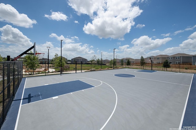 view of basketball court