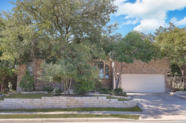 view of property hidden behind natural elements