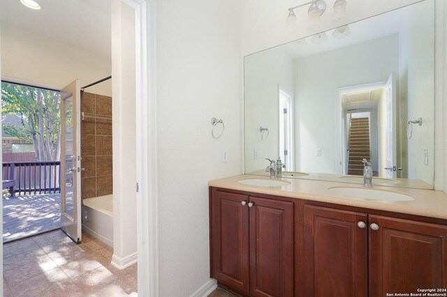 bathroom with vanity