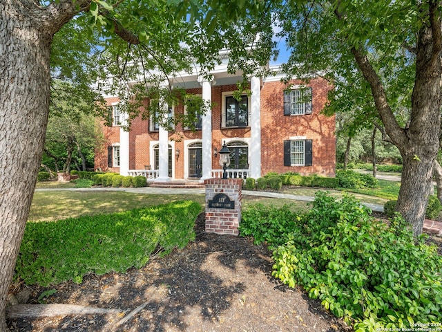 view of greek revival house