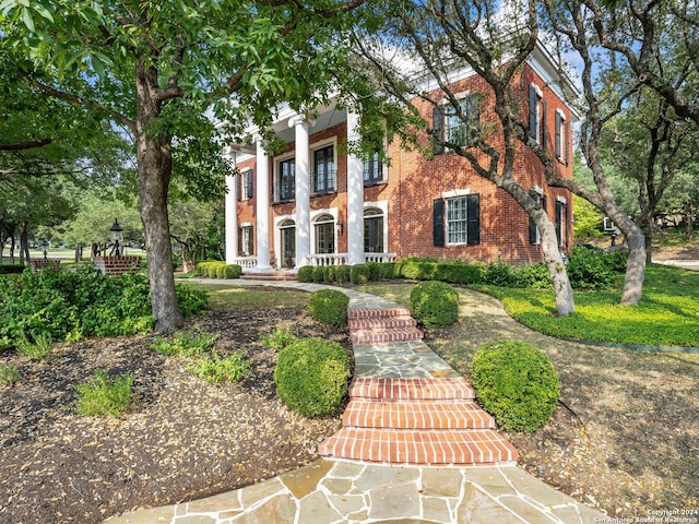 view of greek revival house