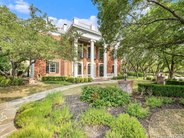 view of greek revival house