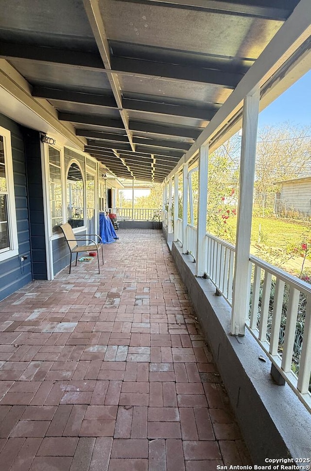 view of patio / terrace featuring a porch