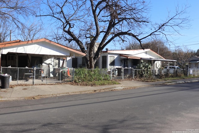 view of front of home