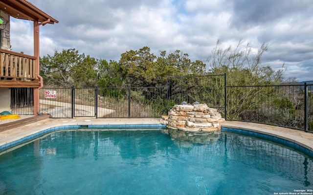 view of pool