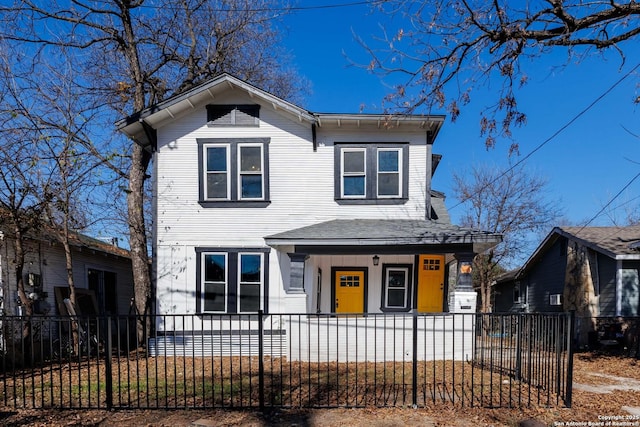 view of front of property with a porch