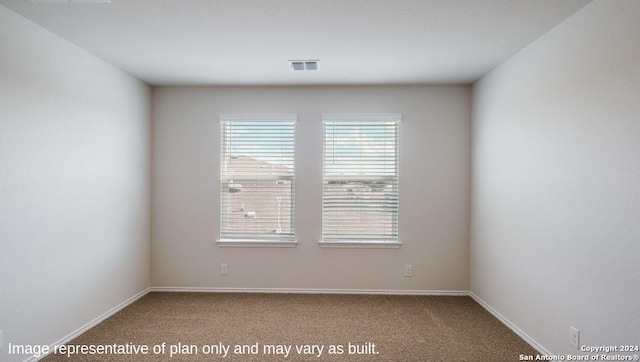 view of carpeted empty room