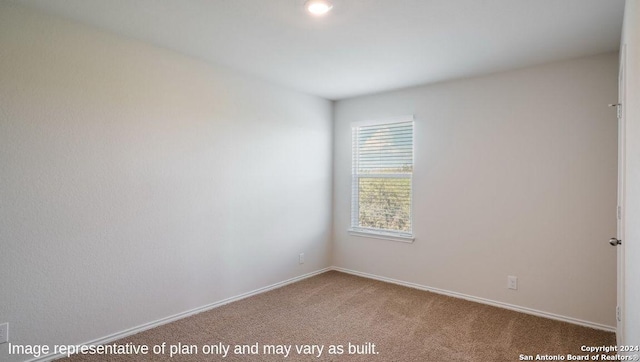 unfurnished room featuring carpet flooring