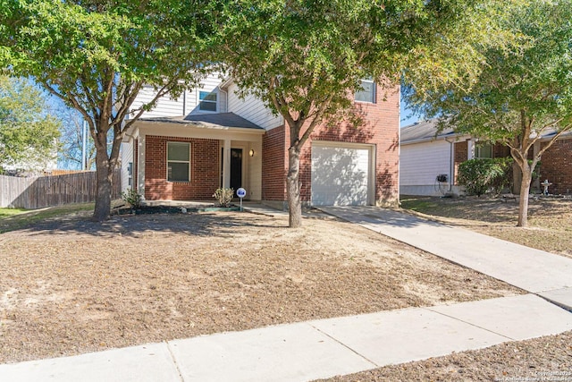 front facade featuring a garage