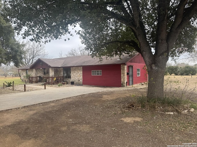 view of ranch-style home