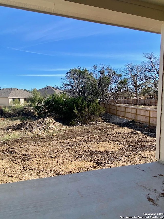 view of yard with a patio