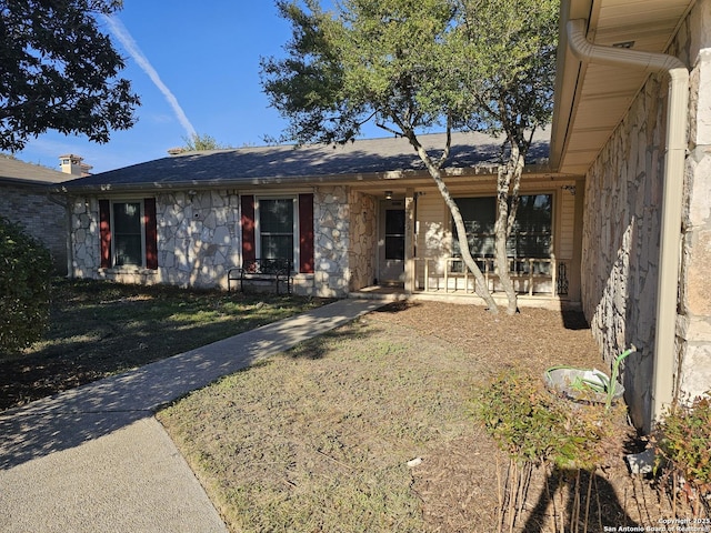 view of ranch-style home