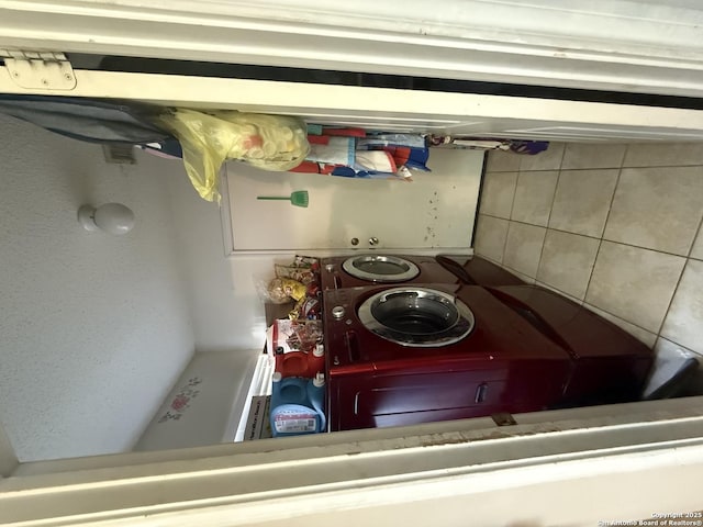 view of laundry room