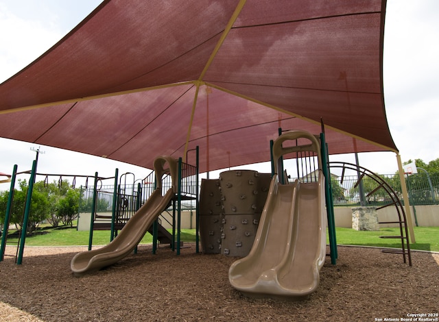 view of jungle gym