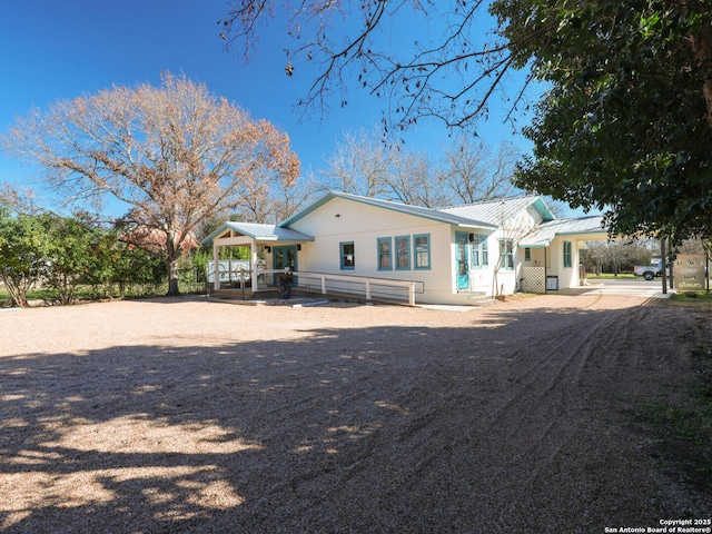 view of front of home