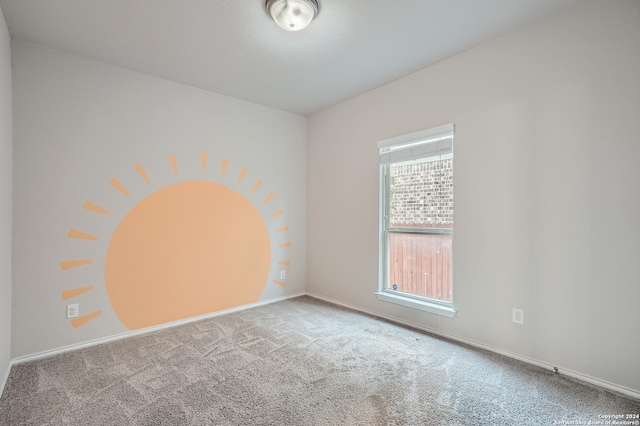 view of carpeted empty room