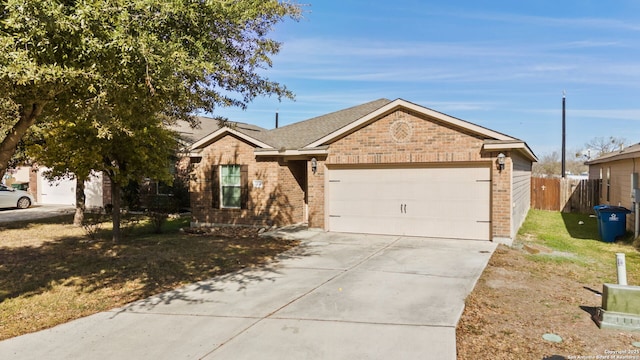 ranch-style house with a garage