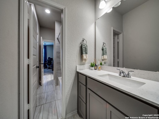 bathroom featuring vanity