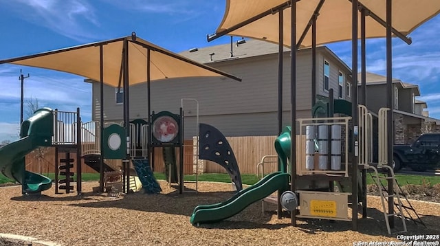 view of jungle gym