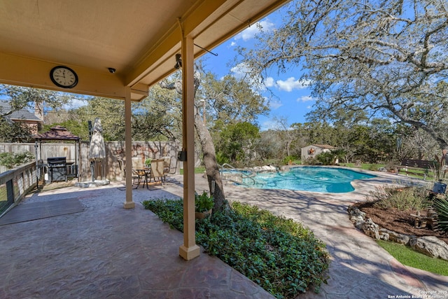 view of pool with a patio area