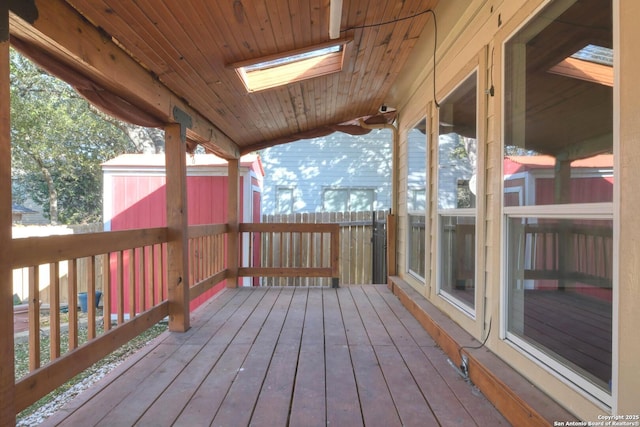 view of wooden terrace