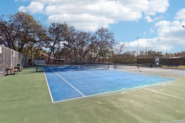 view of tennis court