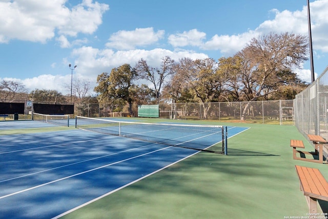 view of tennis court