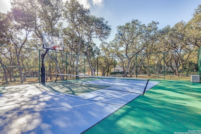 view of basketball court