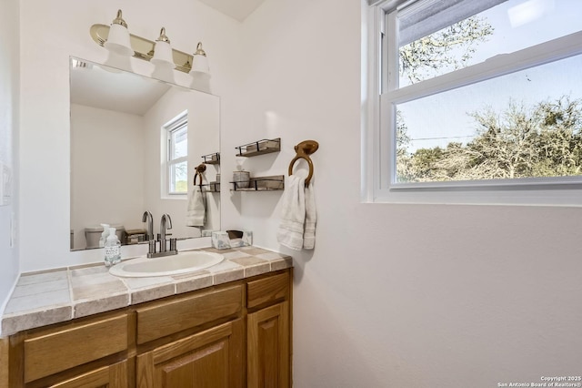 bathroom featuring vanity