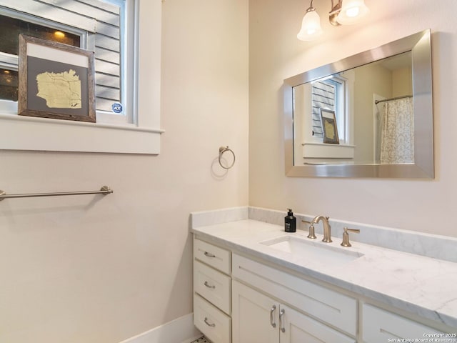 bathroom featuring vanity