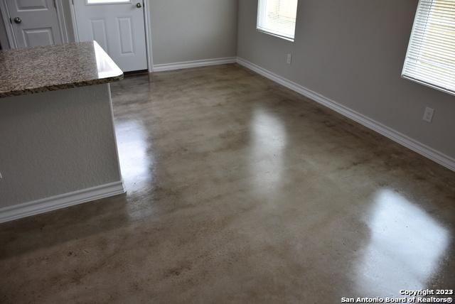 view of unfurnished dining area