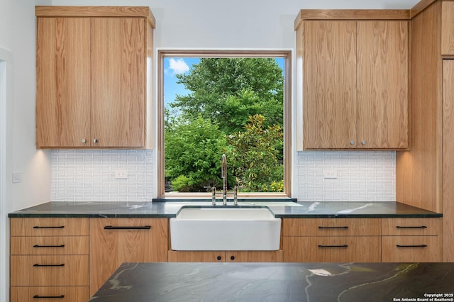 kitchen featuring sink and backsplash