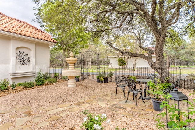 view of yard with a patio