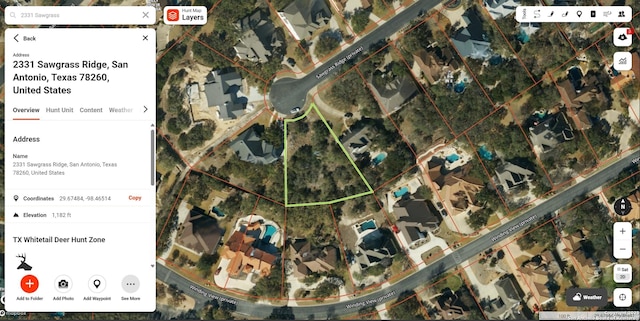 2331 Sawgrass Rdg, San Antonio TX, 78260 land for sale