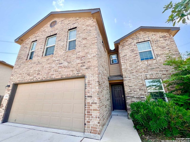 view of front of home featuring a garage