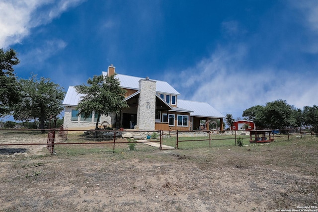 view of rear view of property