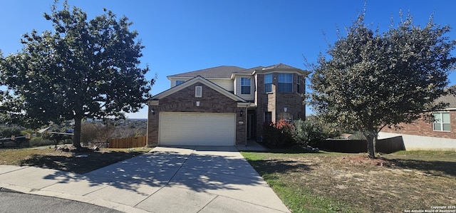 front of property featuring a garage