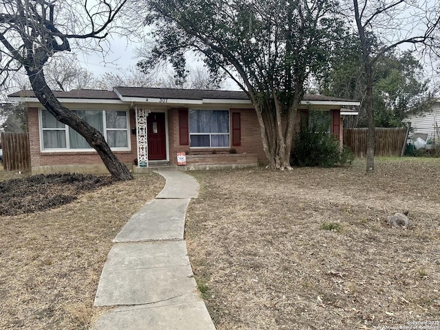 view of ranch-style house