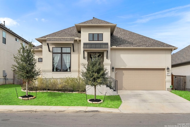 view of front of house with a front yard