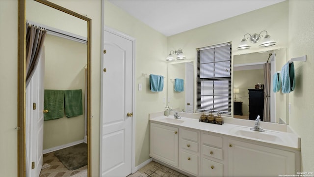 bathroom with vanity