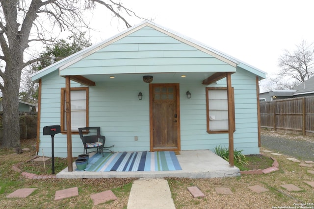 view of bungalow-style house