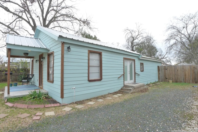 view of front of home