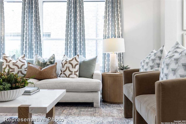 living room with a wealth of natural light