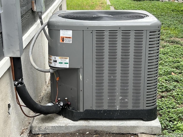 exterior details with central air condition unit