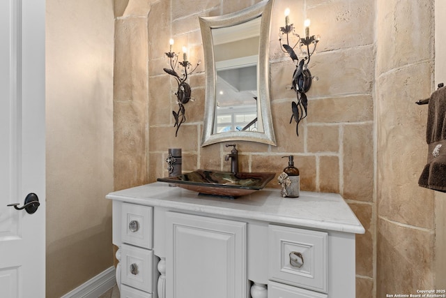 bathroom with vanity