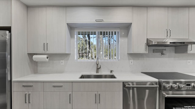 kitchen featuring sink and stainless steel appliances