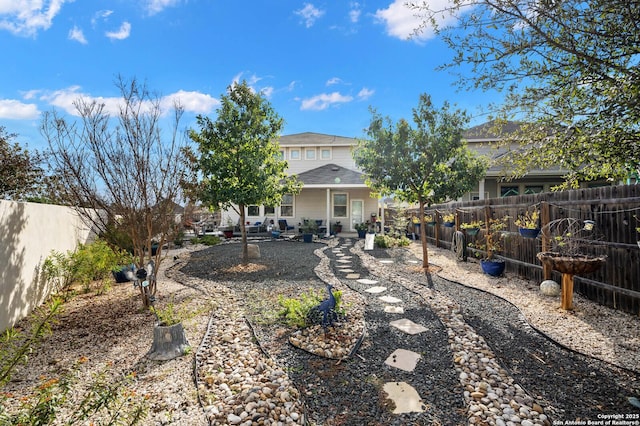 back of house with a patio area